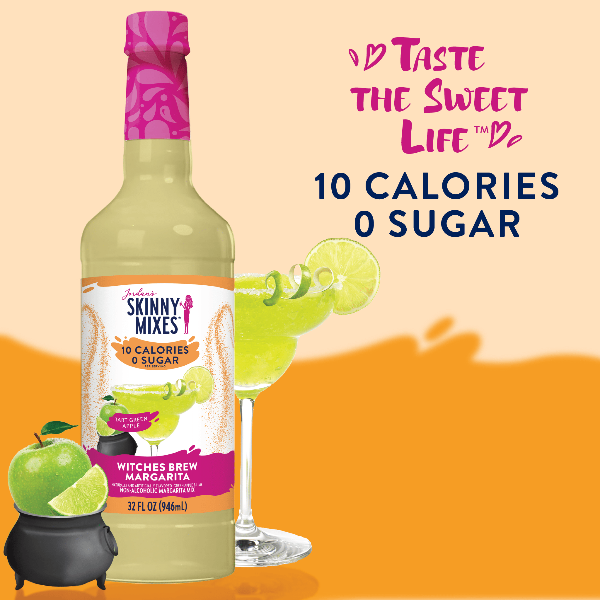Witches Brew Green Apple Margarita - Sugar Free Mixer LTO - The Bronze Butterfly