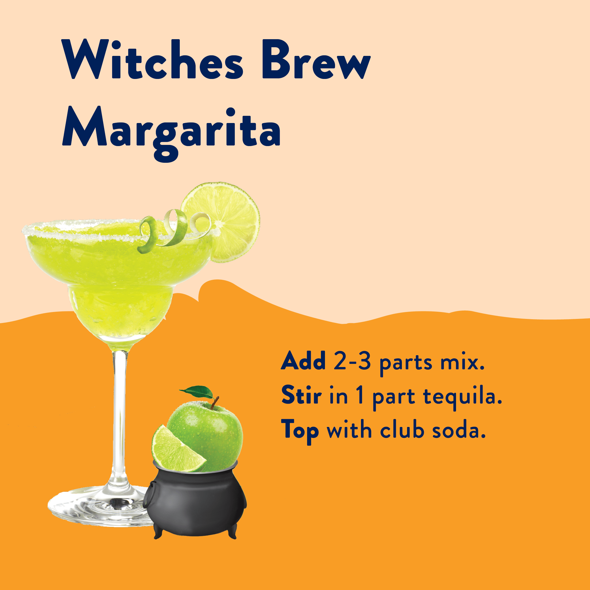 Witches Brew Green Apple Margarita - Sugar Free Mixer LTO - The Bronze Butterfly