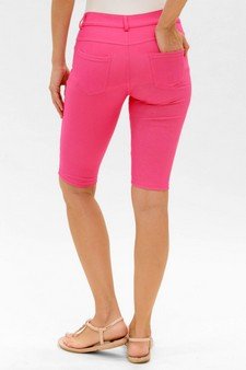 Women's 5 Pocket Classic Bermuda Shorts - The Bronze Butterfly