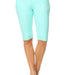 Women's Classic Solid Capri Jeggings - Plus Size - The Bronze Butterfly