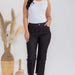 Women's Classic Solid Straight Leg Crop Pants - The Bronze Butterfly