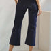 Women's Classic Solid Straight Leg Crop Pants - The Bronze Butterfly