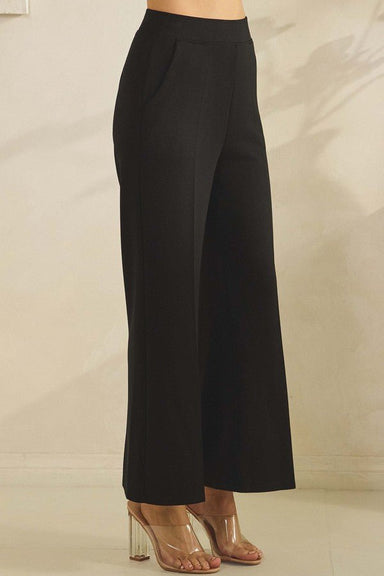 Women's Soft Modal Wide-Leg Crop Pants - The Bronze Butterfly