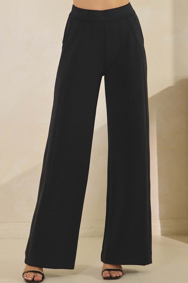 Women's Soft Modal Wide-Leg Pants - The Bronze Butterfly