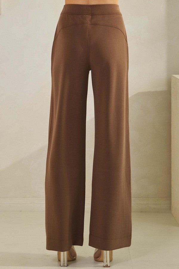 Women's Soft Modal Wide-Leg Pants - The Bronze Butterfly