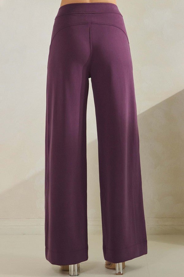 Women's Soft Modal Wide-Leg Pants - The Bronze Butterfly