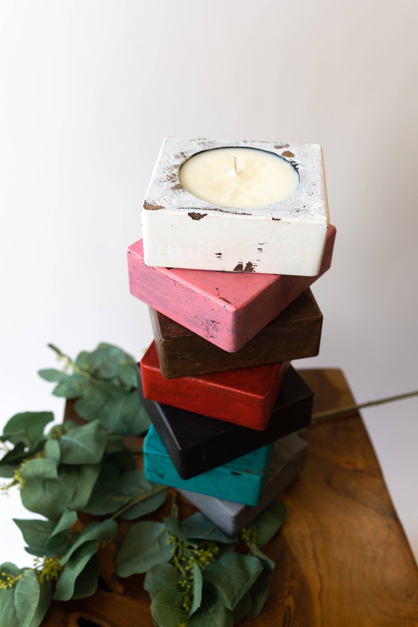 Wood Cheese Mold Candles - Assorted. - The Bronze Butterfly