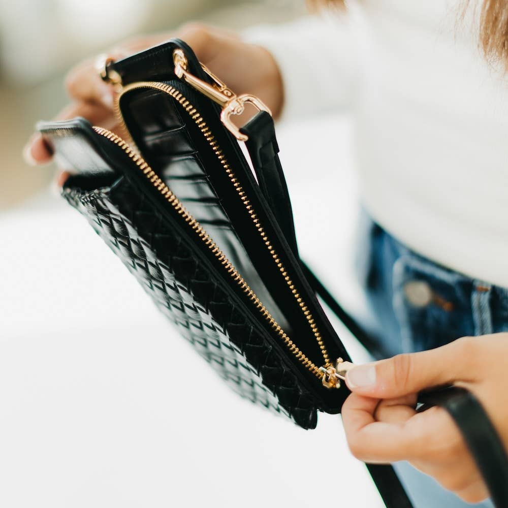 Woven Double Duty Phone Bag - The Bronze Butterfly