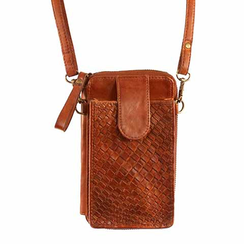 Leather crossbody by Scully