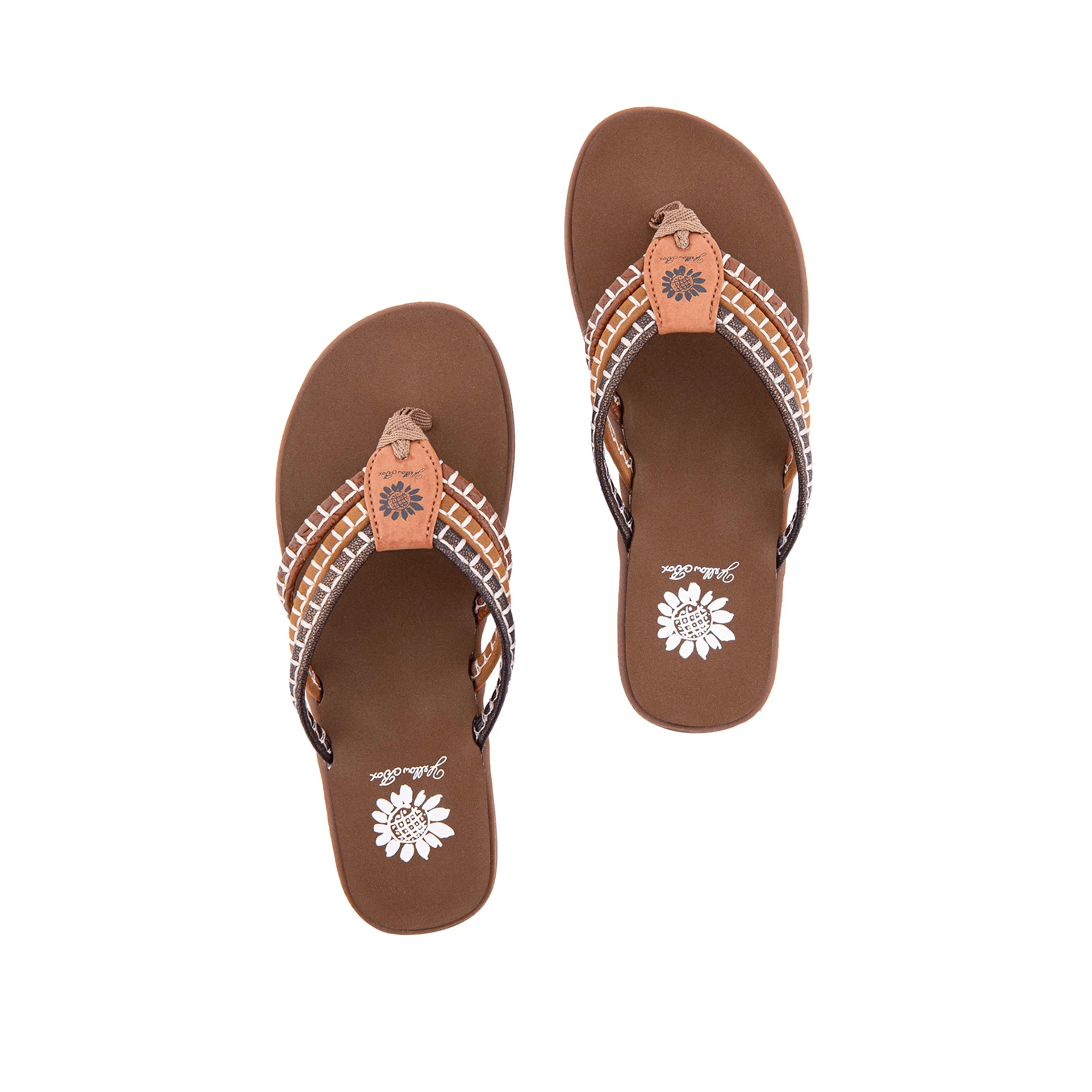 Yellow Box Fitzen Flip Flop Sandal - The Bronze Butterfly