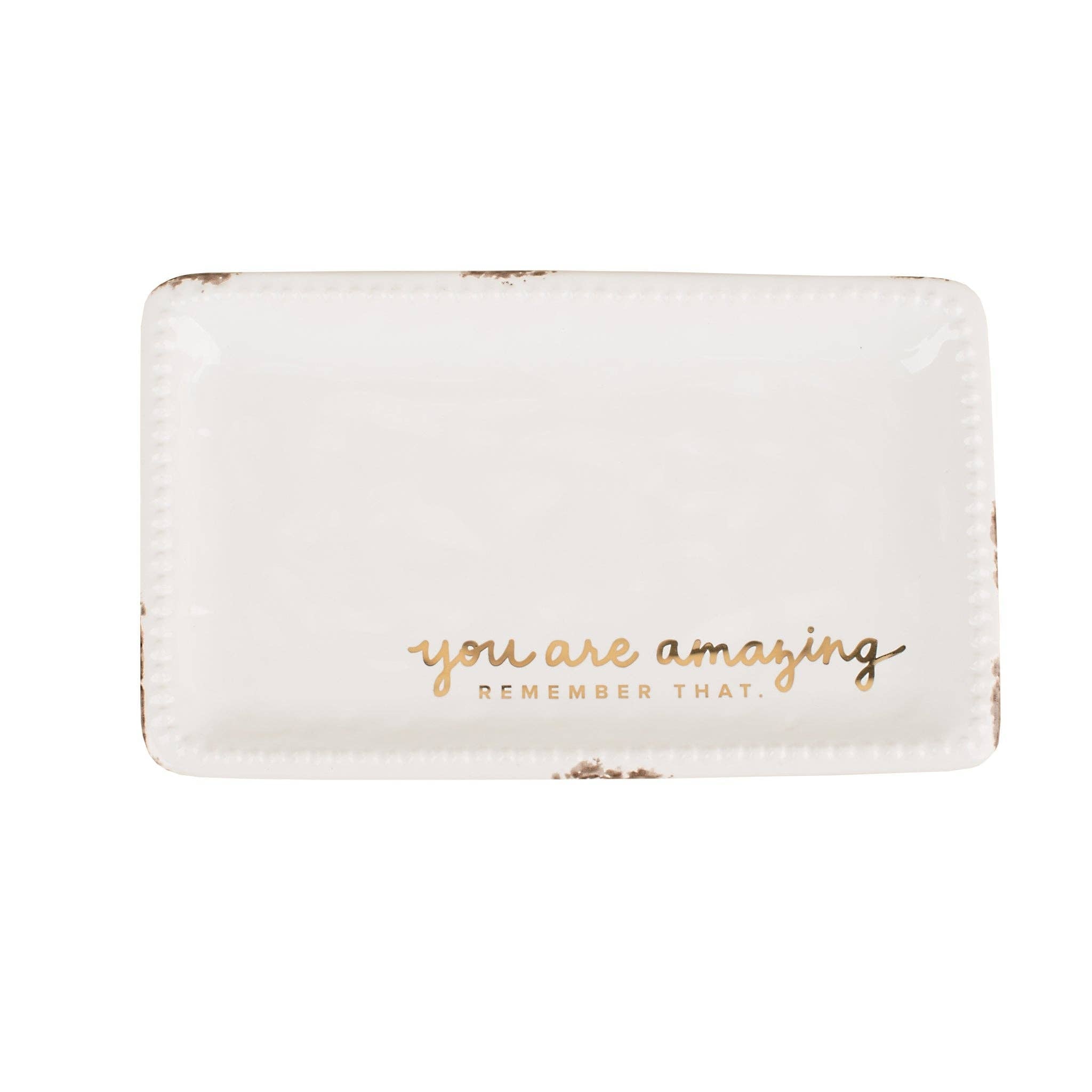 You Are Amazing Trinket Tray - The Bronze Butterfly