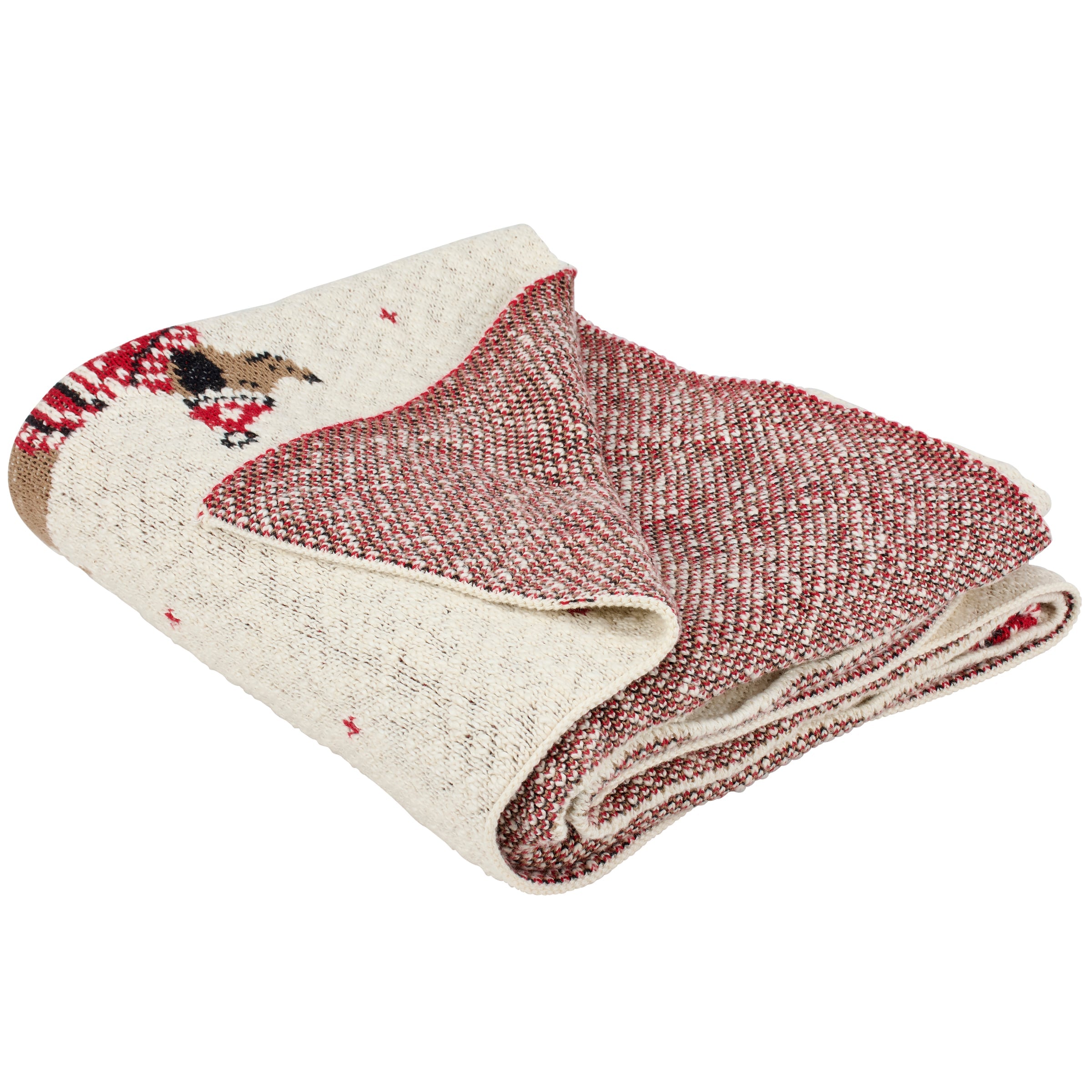 Winter Dachshund throw