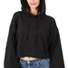 ZENANA FRENCH TERRY CROP HOODIE - The Bronze Butterfly