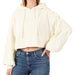 ZENANA FRENCH TERRY CROP HOODIE - The Bronze Butterfly