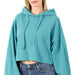 ZENANA FRENCH TERRY CROP HOODIE - The Bronze Butterfly