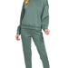 Zenana Scuba Crewneck Pullover & Joggers Set - The Bronze Butterfly