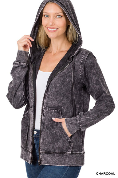 Zenana Zip Up Hoodie - The Bronze Butterfly