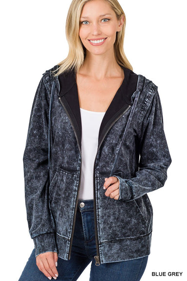 Zenana Zip Up Hoodie - The Bronze Butterfly