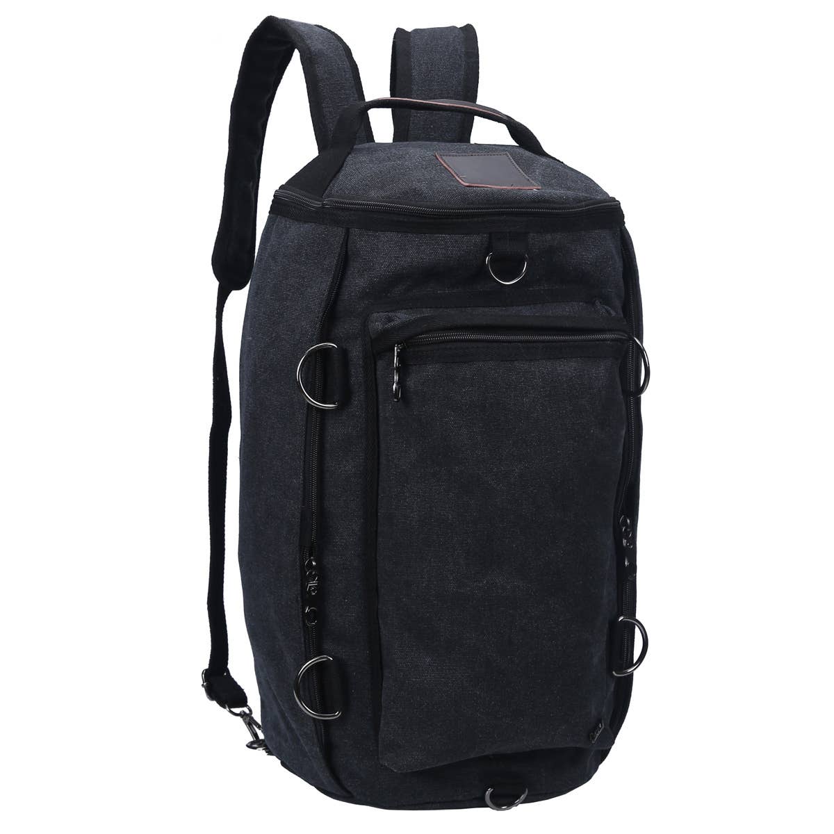 Large Weekender Duffel Bag: Black