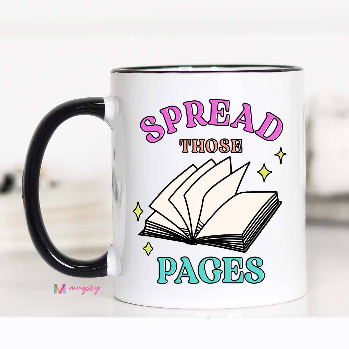 Spread Those pages Funny Coffee Mug, Book Cup: 11oz