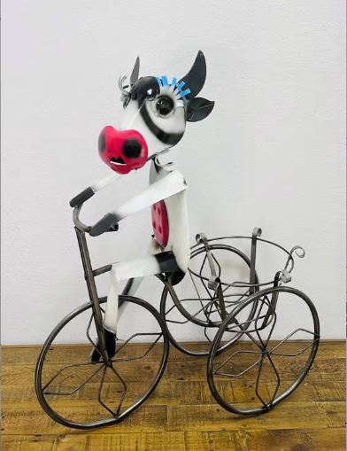 Cow on Tricycle Planter