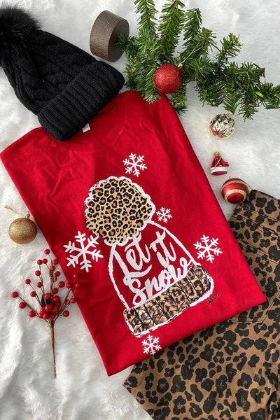 LET IT SNOW Christmas tee