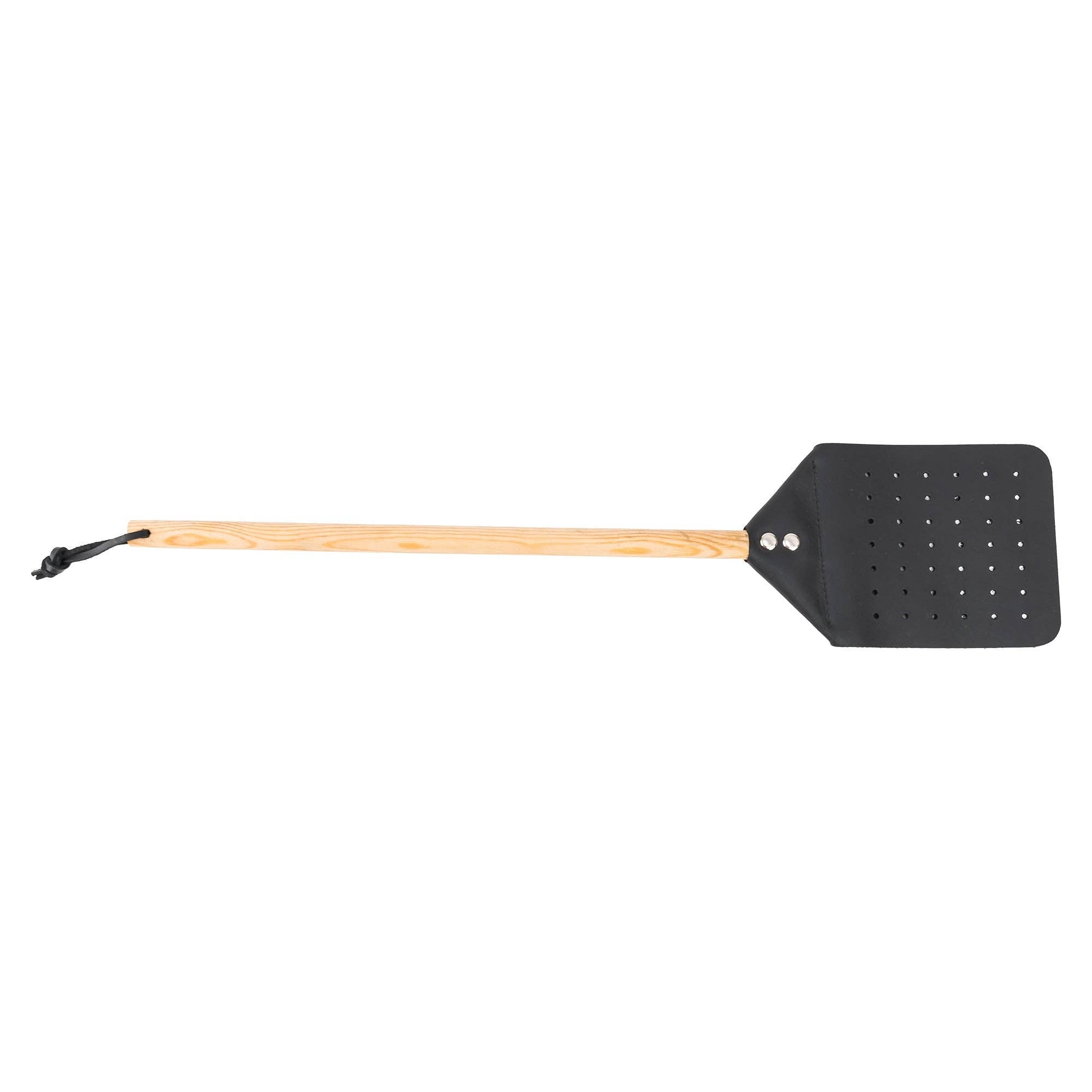 Leather Fly Swatter: Black