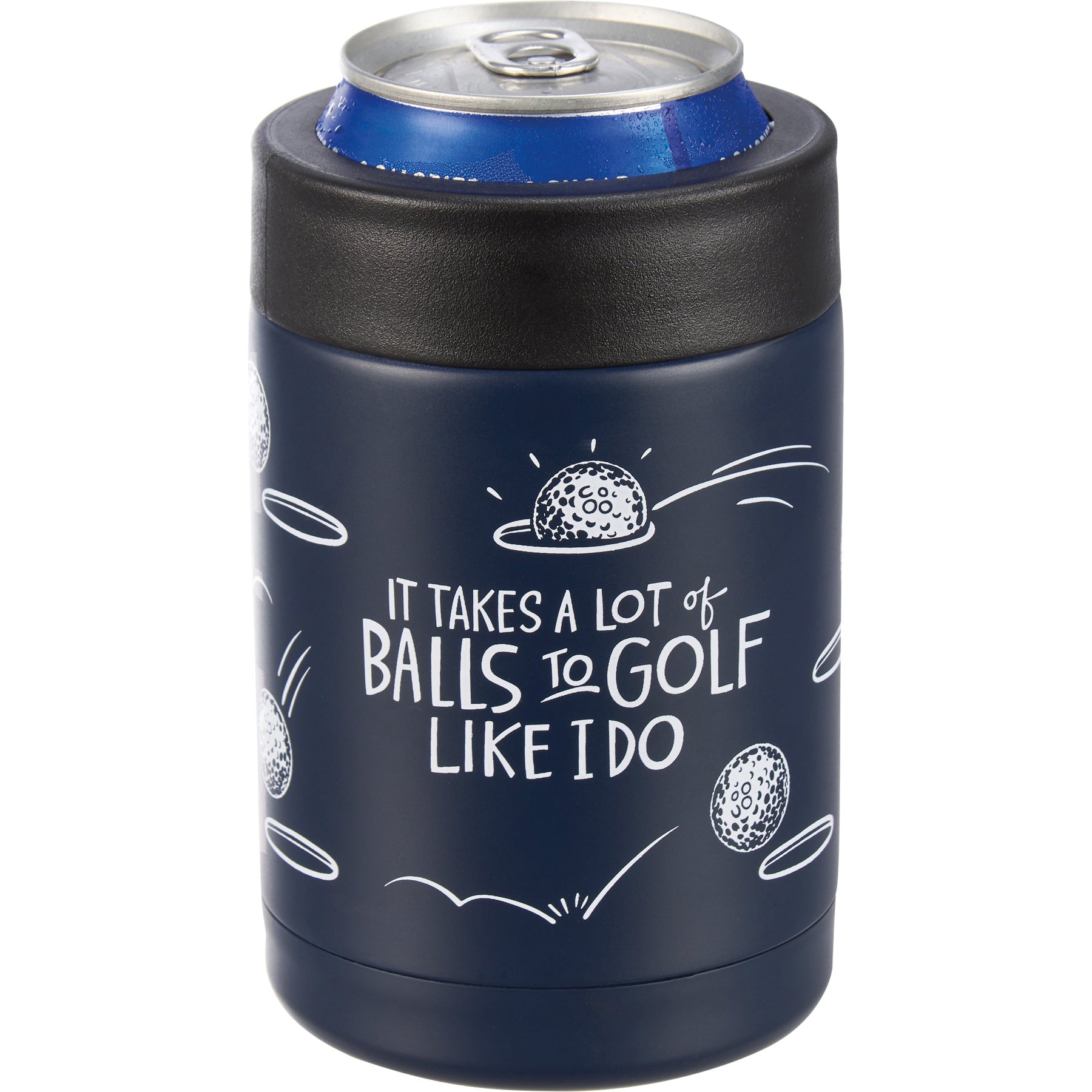 Can Cooler - A Lot Of Balls To Golf - The Bronze Butterfly