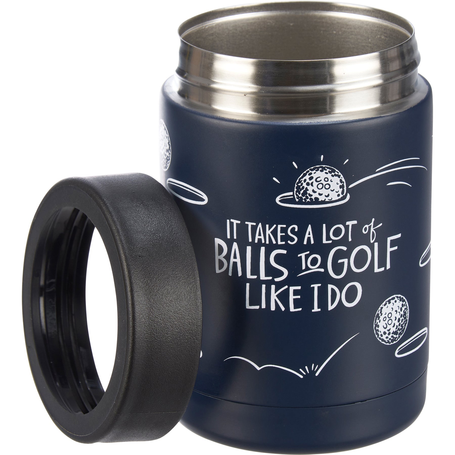 Can Cooler - A Lot Of Balls To Golf - The Bronze Butterfly