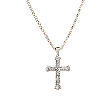 CZ Cross Necklace - The Bronze Butterfly