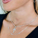 CZ Cross Necklace - The Bronze Butterfly