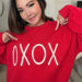 Desiree XOXO Oversized Sweater: L - The Bronze Butterfly