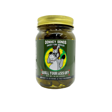 Donkey Dongs Sweet Fire Pickles - Jalapeno Pickle - The Bronze Butterfly