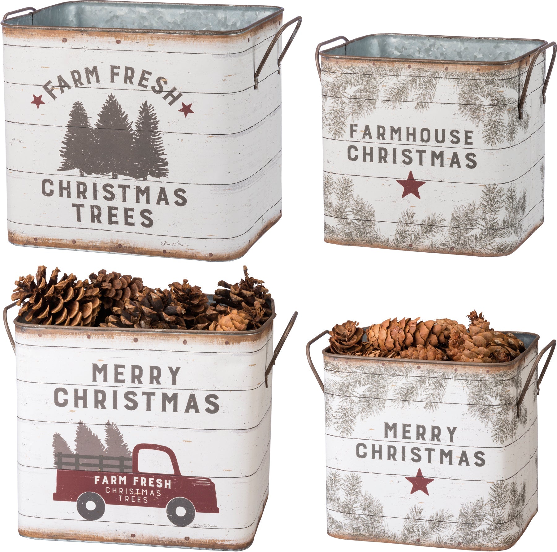 Farm Fresh Christmas Trees Bin Set - The Bronze Butterfly
