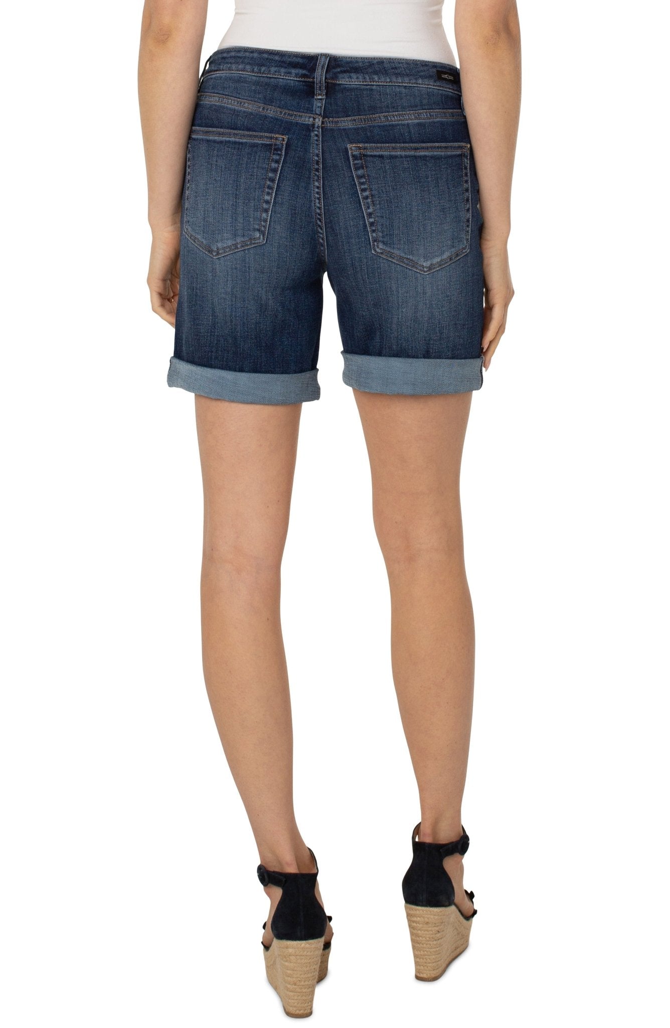 Liverpool Los Angeles Marley Denim Girlfriend Shorts - The Bronze Butterfly