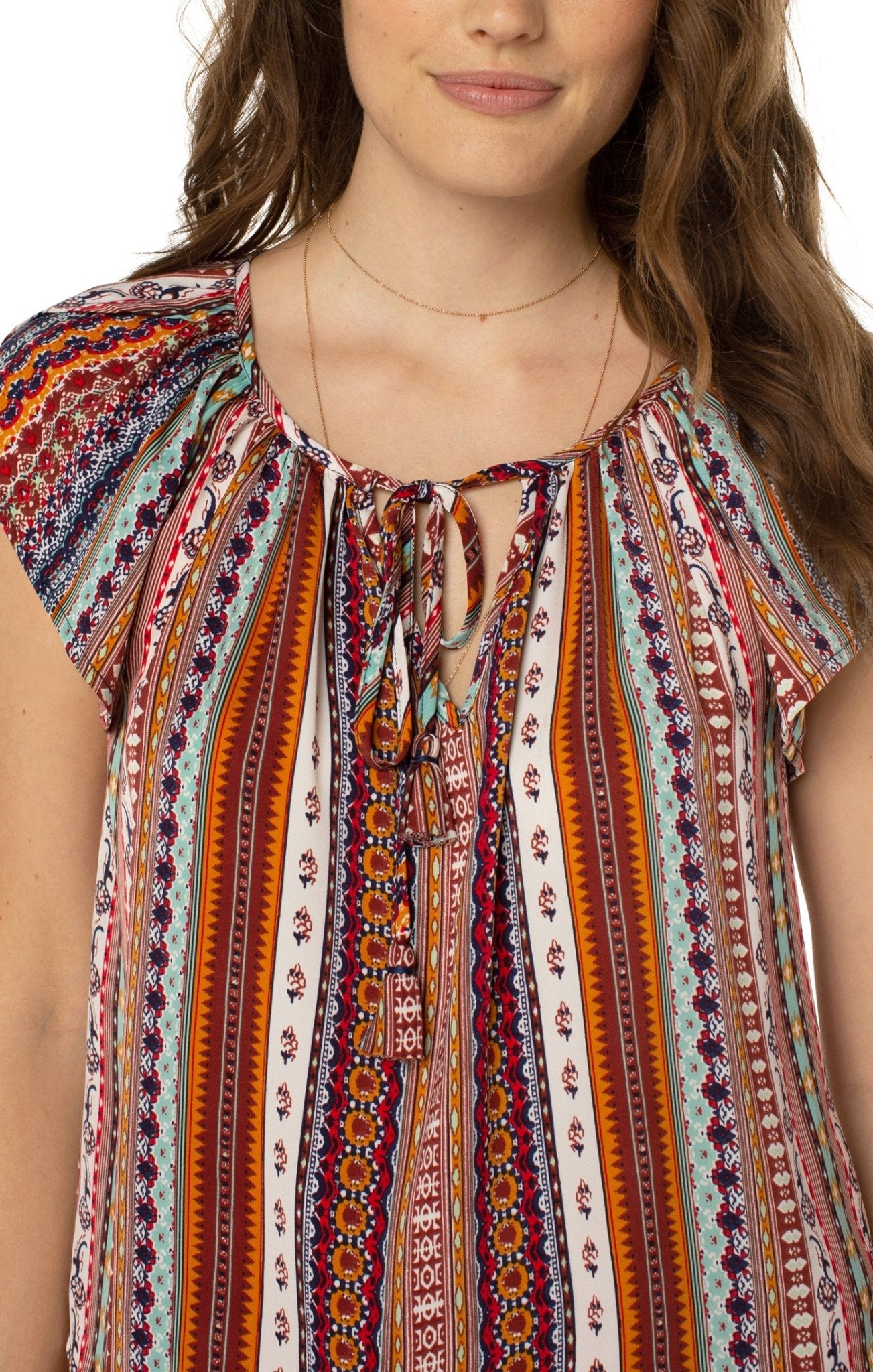 Liverpool Petal Sleeve Woven Top - The Bronze Butterfly