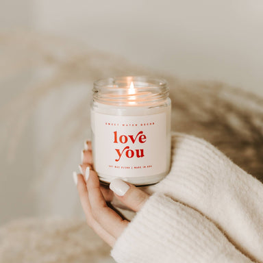 Love You 9 oz Soy Candle - The Bronze Butterfly