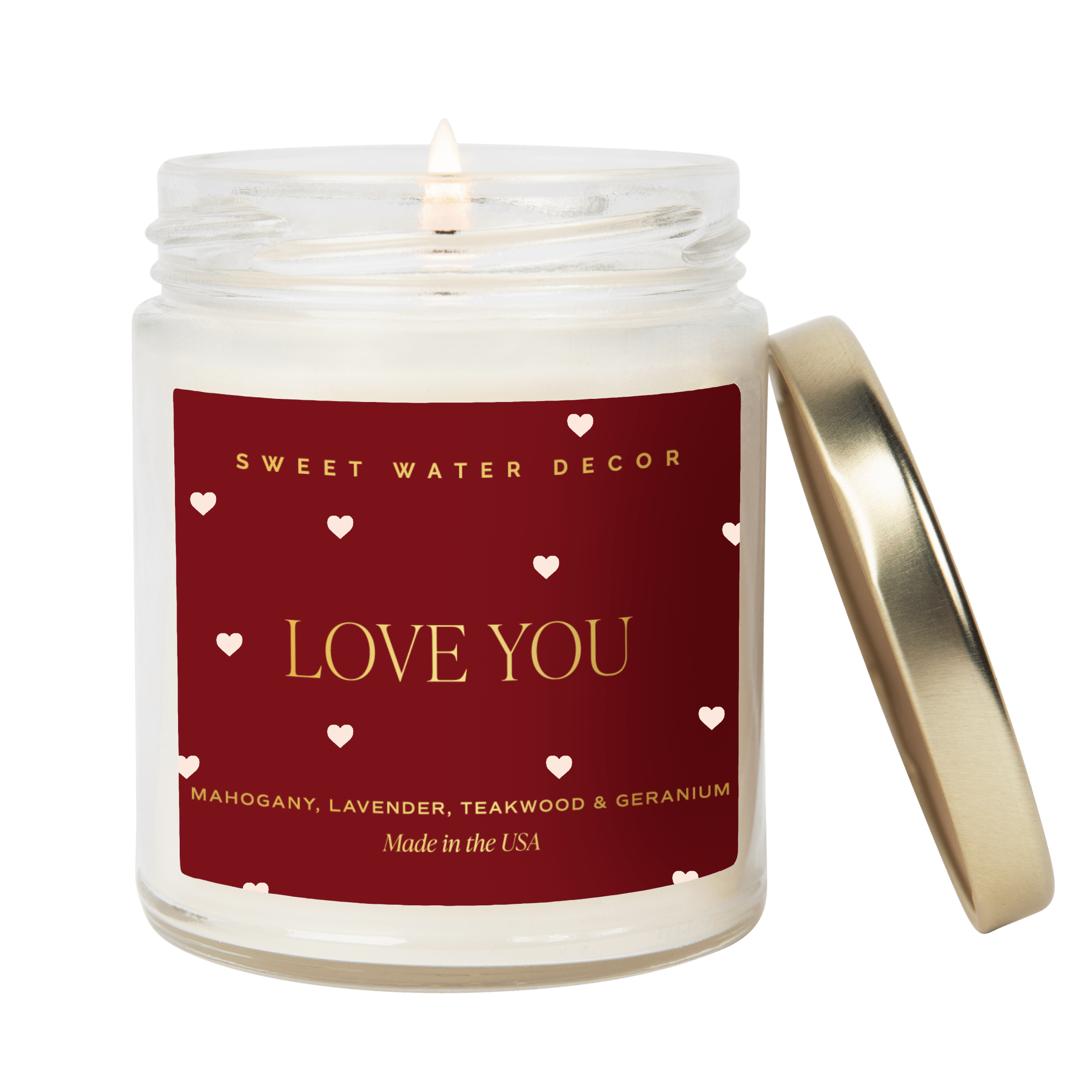 Love You Soy Candle - Valentine's Day - The Bronze Butterfly