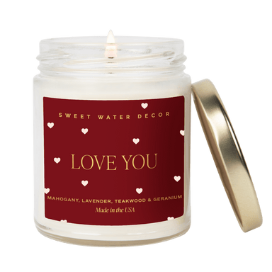 Love You Soy Candle - Valentine's Day - The Bronze Butterfly