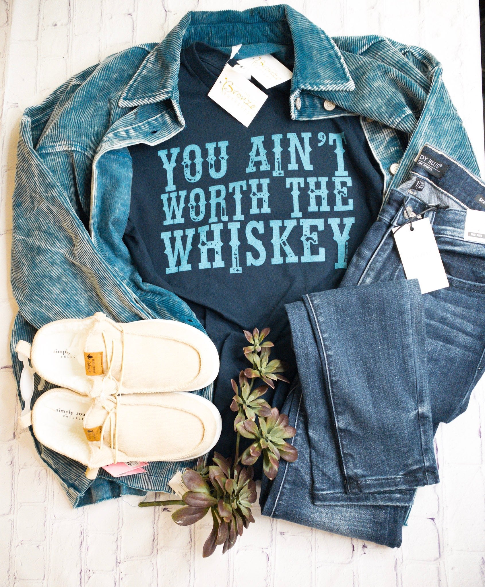 Mineral Washed Corduroy Shacket - The Bronze Butterfly