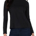 Mock Neck Long Sleeve Rib Knit Top - The Bronze Butterfly