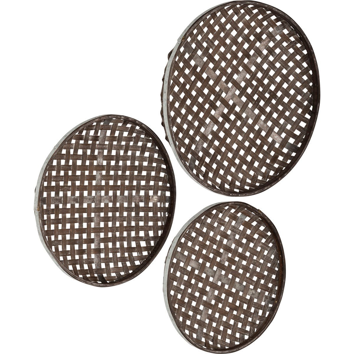 Round Lattice Tobacco Baskets - The Bronze Butterfly