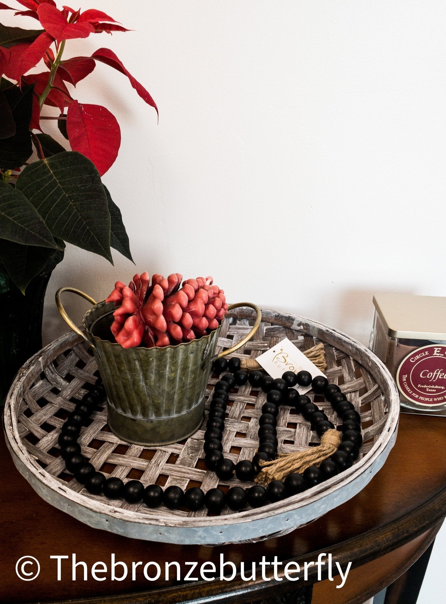 Round Lattice Tobacco Baskets - The Bronze Butterfly