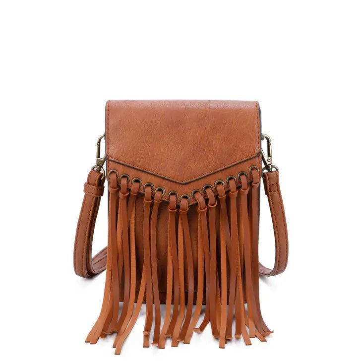 Scarlet Fringe PhoneCase Crossbody Bag - The Bronze Butterfly