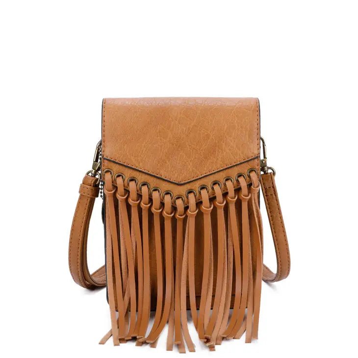 Scarlet Fringe PhoneCase Crossbody Bag - The Bronze Butterfly