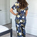 Shirley & Stone Navy Maple Leaf Pajama Set - The Bronze Butterfly