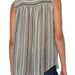Shirred Back Sleeveless Top - The Bronze Butterfly