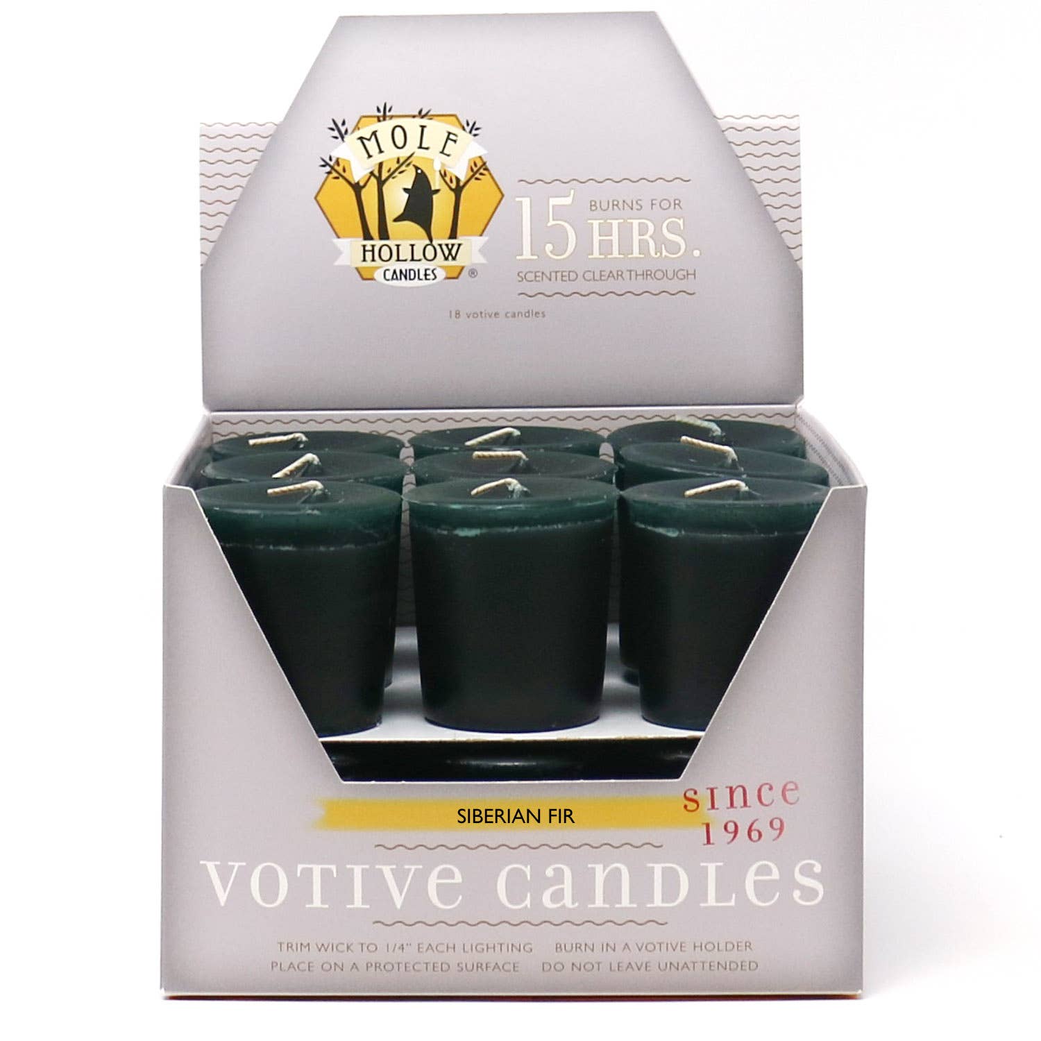 Siberian Fir Scented Votive Candles - The Bronze Butterfly