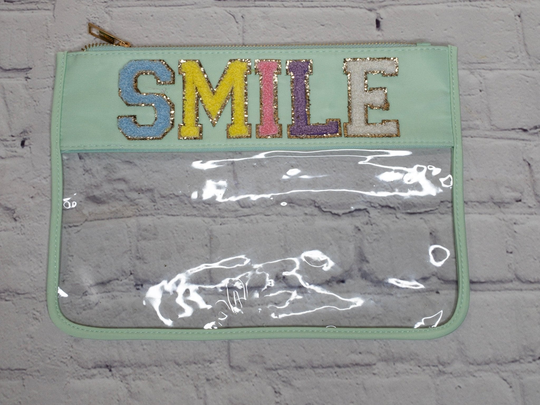 Trendy Travel Bags with SEWN on Chenille letters - The Bronze Butterfly