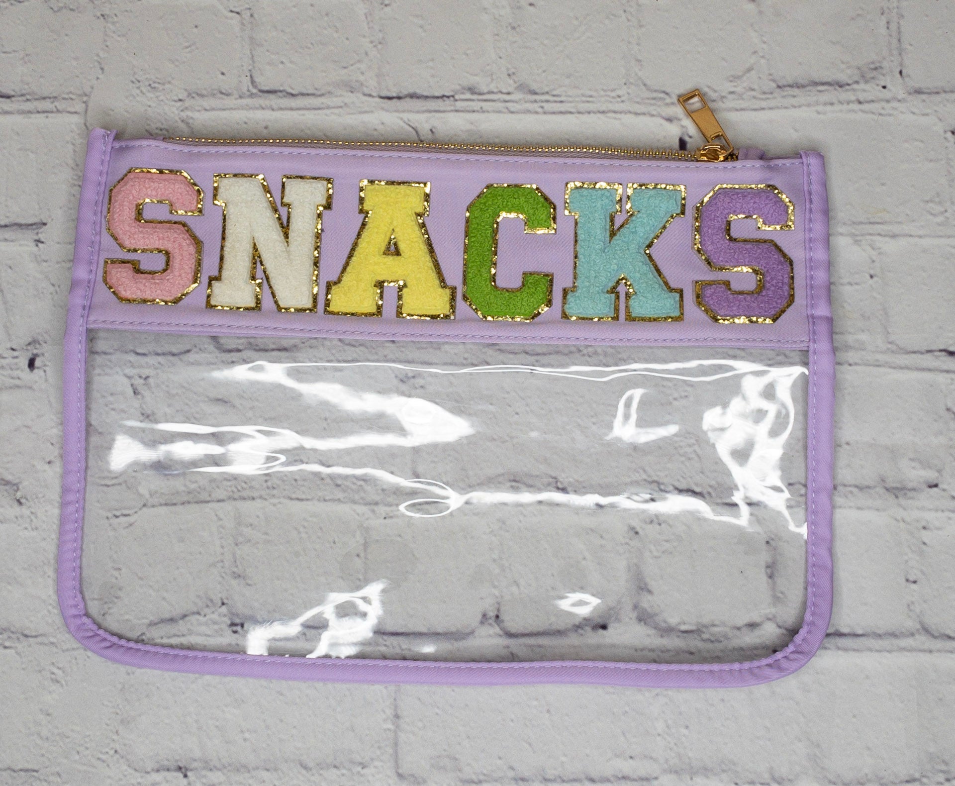 Trendy Travel Bags with SEWN on Chenille letters - The Bronze Butterfly